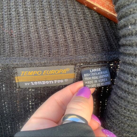 Vintage 90s London Fog Bomber tapestry grandpa jacket LARGE - Picture 2 of 4